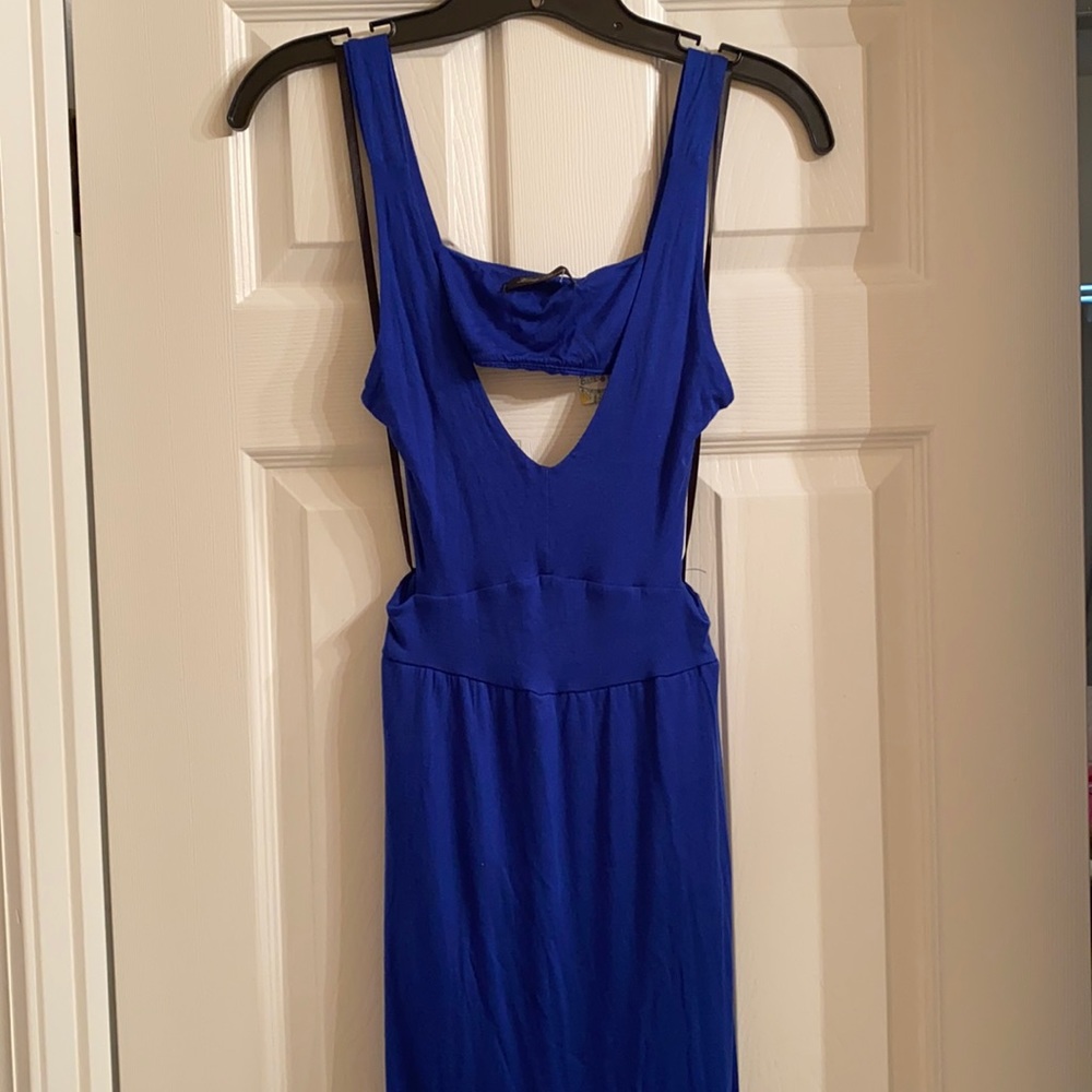 Royal blue maxi dress